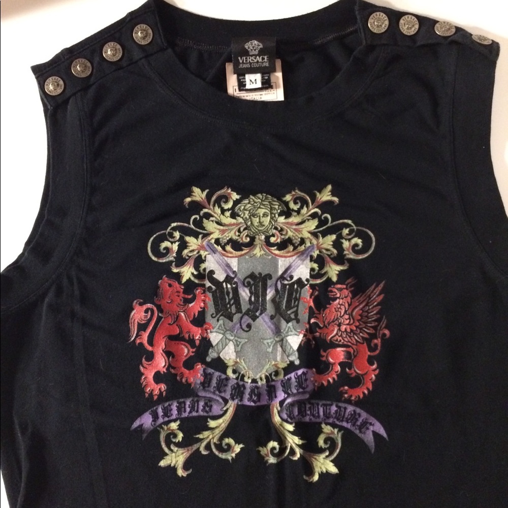 Rare VERSACE Jeans Couture Sleeveless Tee VINTAGE